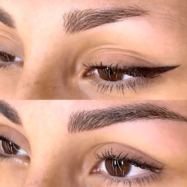 eyebrows feathering near me