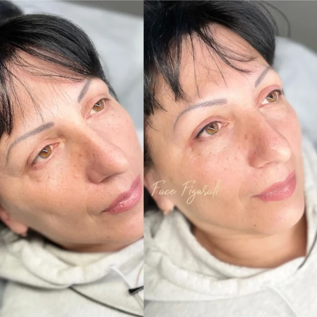 eyeliner tattoo before and after