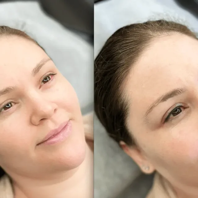 eyeliner tattoo before and after