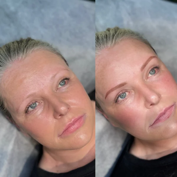 blonde eyebrow tattoo