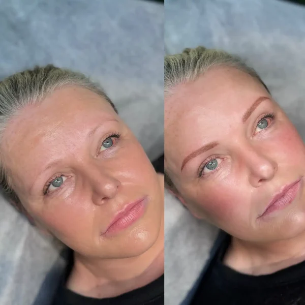 blonde eyebrow tattoo