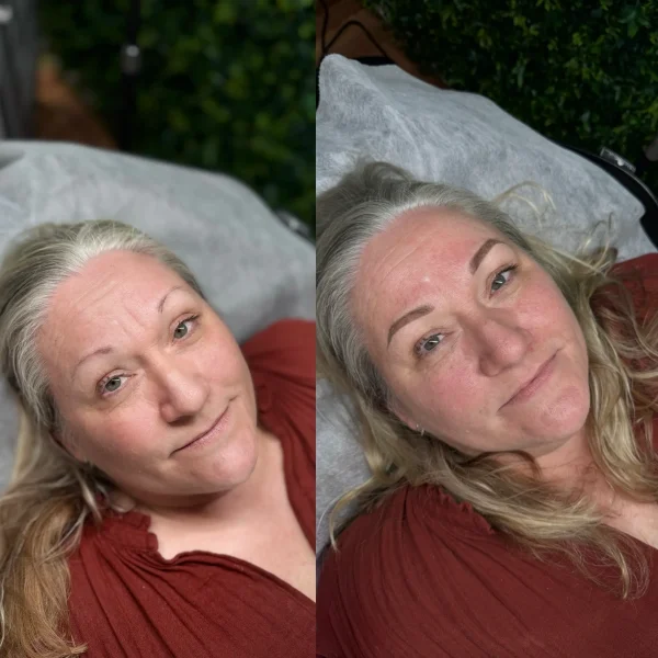 blonde microblading