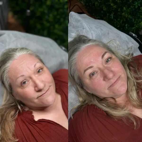 blonde microblading