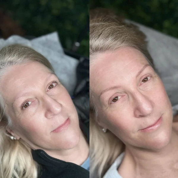 eyebrow microblading blonde