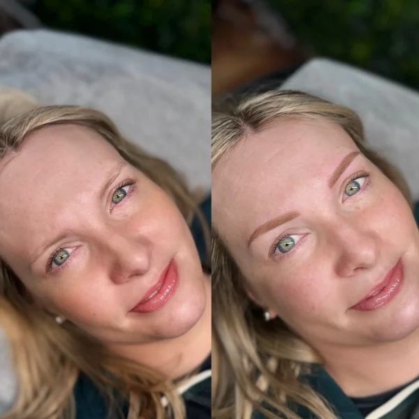 eyebrow tattoo for blondes