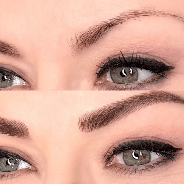 feather eyebrows