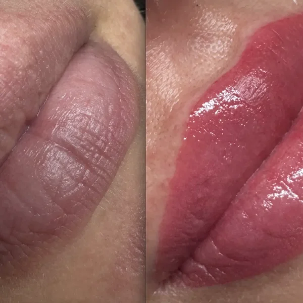 lip blushing tattoo