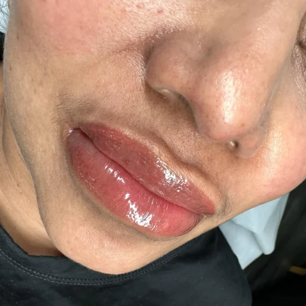 lip ombre tattoo
