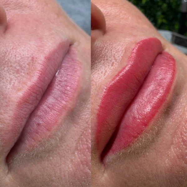 lip tint tattoo