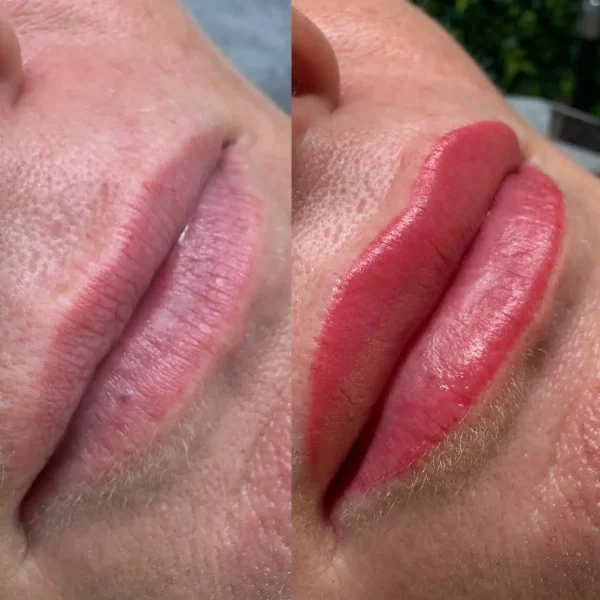 lip tint tattoo