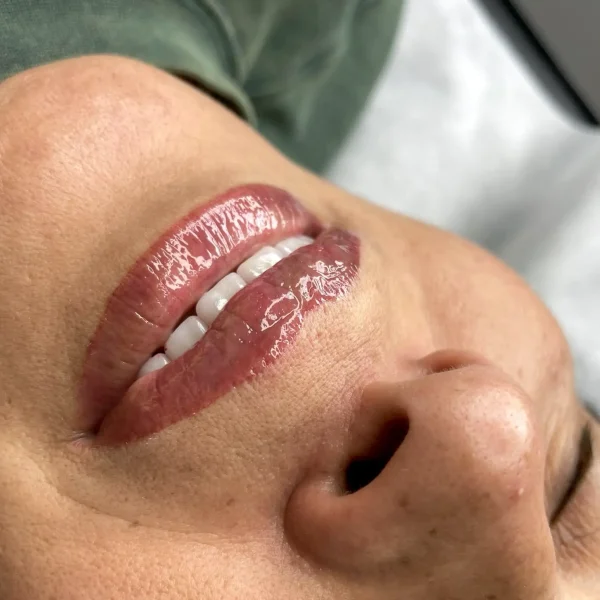 ombre lip liner tattoo