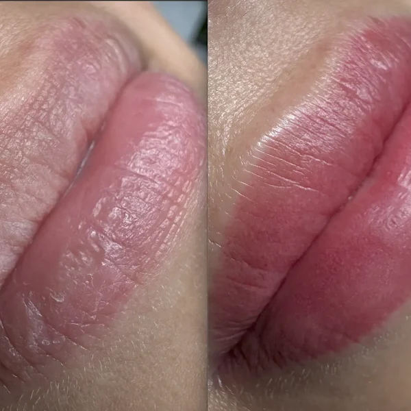 permanent lip tattoo