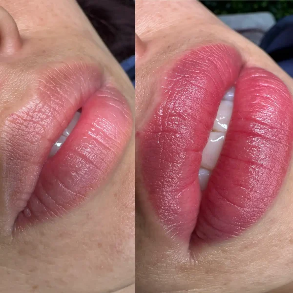 semi permanent lip tattoo