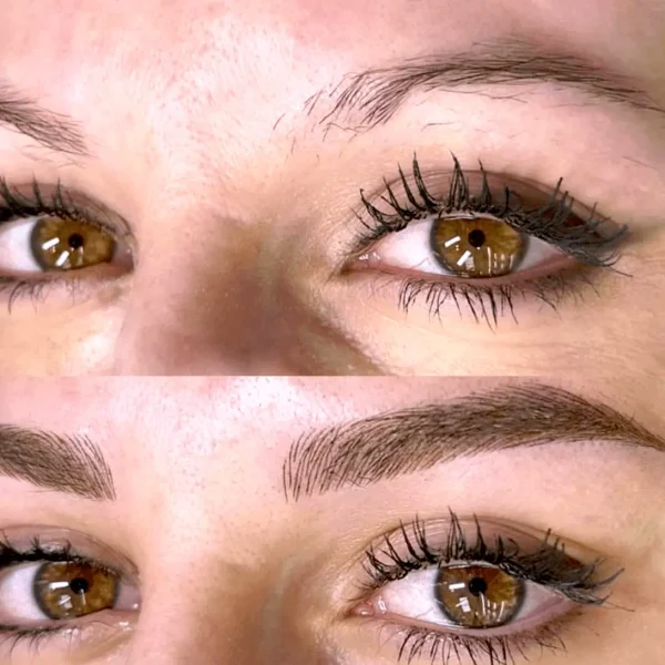 tattooed eyebrows