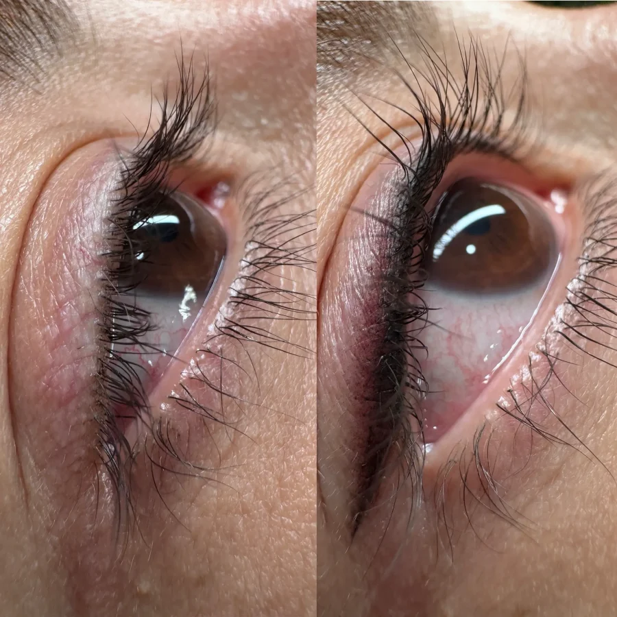 winged eyeliner tattoo